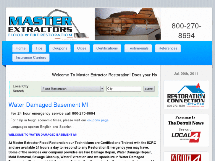 www.waterdamagedbasementmi.net