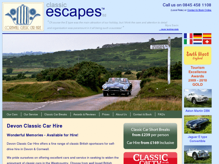 www.devonclassiccarhire.com