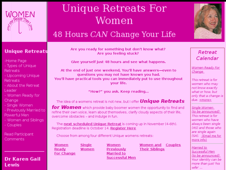 www.uniqueretreatforsinglewomen.com