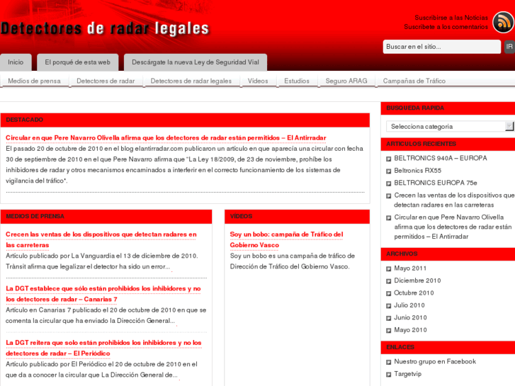 www.detectoresderadarlegales.com