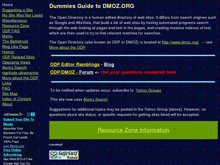 www.dummies-guide-to-dmoz.org