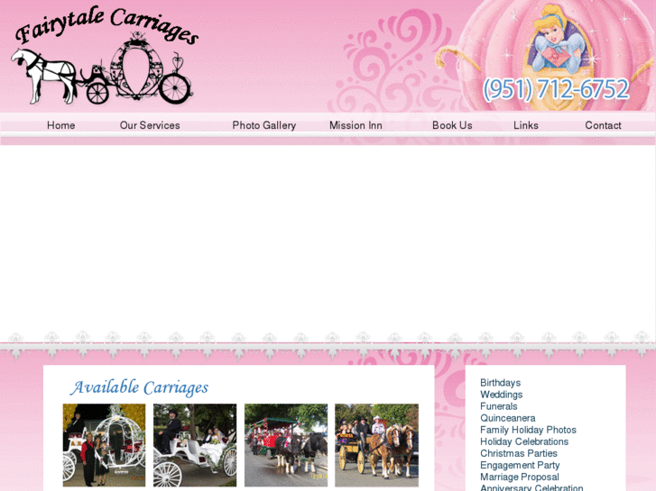 www.fairytailcarriages.com