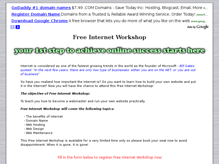 www.freeinternetworkshop.com