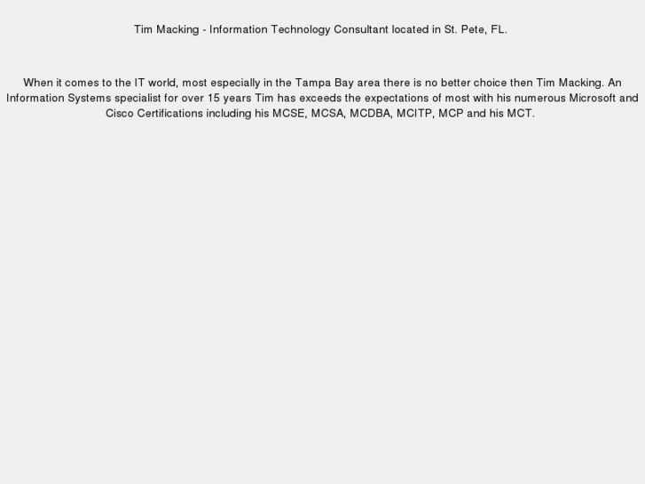 www.timothymacking.com