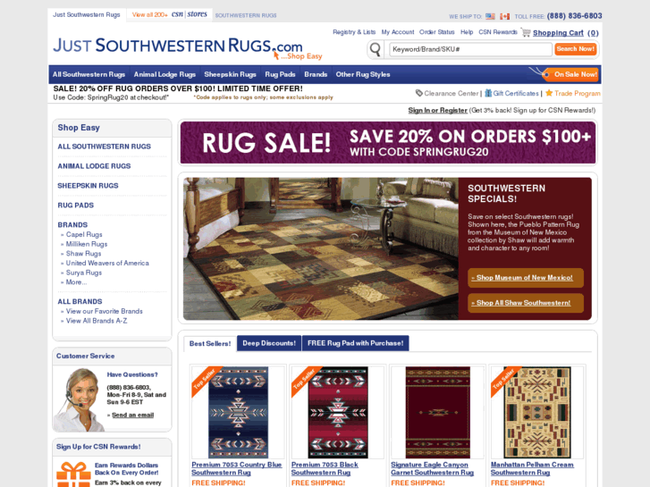 www.justsouthwesternrugs.com