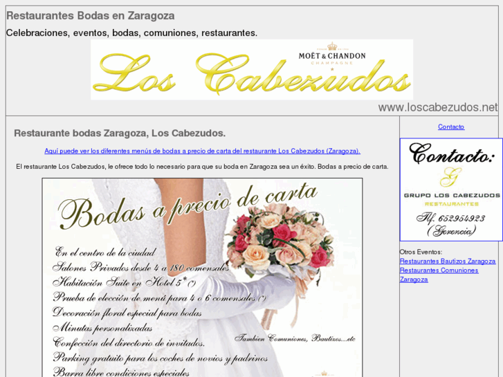 www.restaurantesbodaszaragoza.com