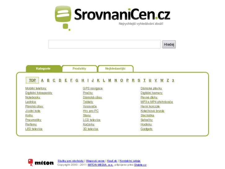 www.srovnanicen.cz