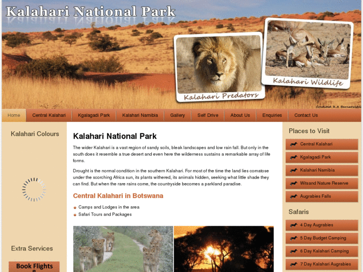 www.kalaharinationalpark.com