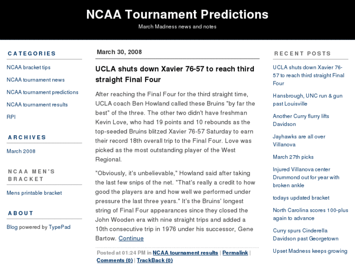 www.ncaatournamentpredictions.com