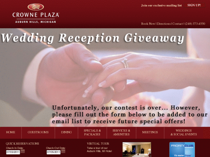 www.weddingreceptiongiveaway.com