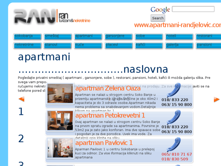 www.apartmani-randjelovic.com