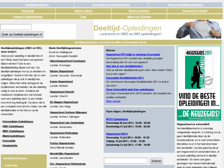 www.deeltijd-opleidingen.nl