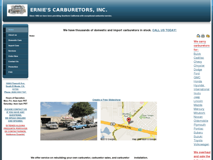www.erniescarburetor.com