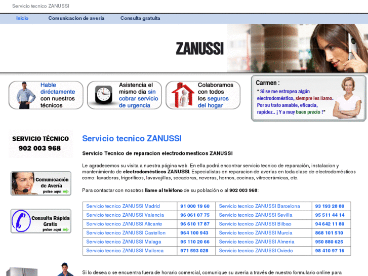 www.servicio-zanussi.es