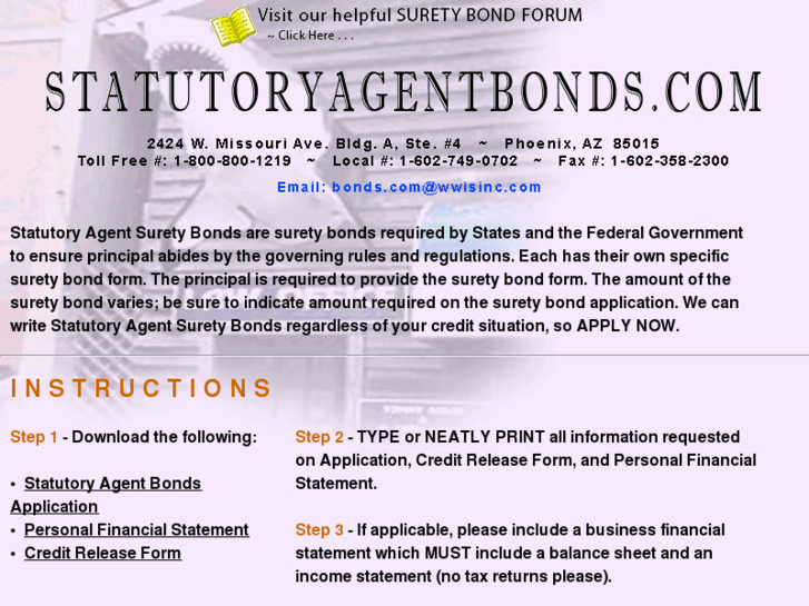 www.statutoryagentbonds.com