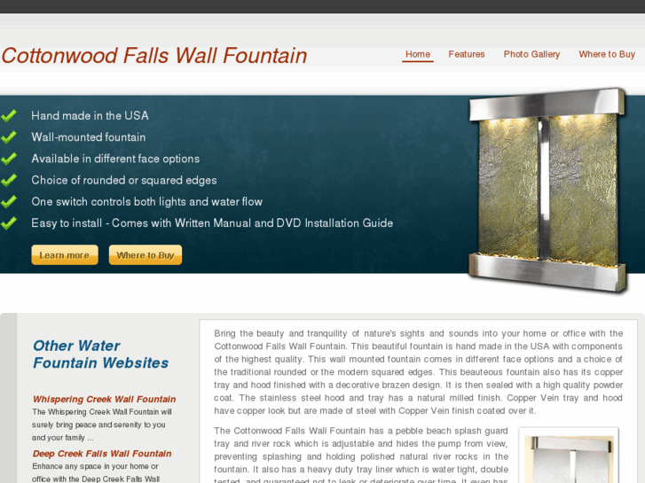 www.cottonwoodfallswallfountain.com