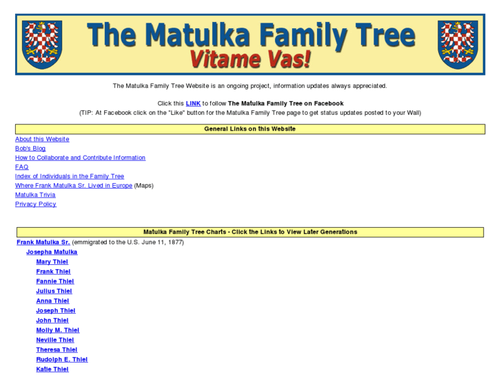 www.matulkafamilytree.com