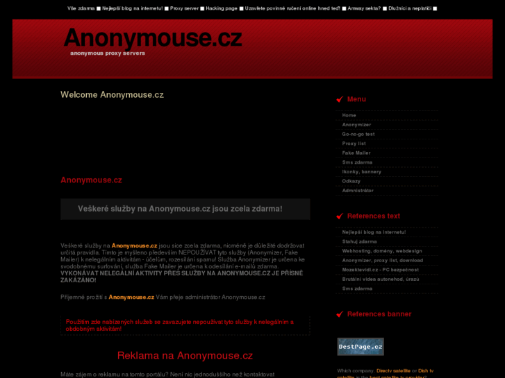 www.anonymouse.cz