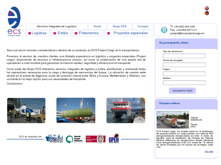 www.ecsprojectcargo.es