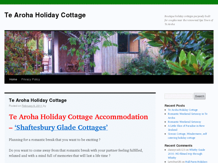 www.tearohaholidaycottage.com