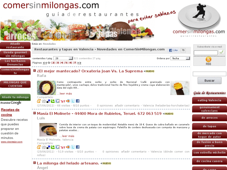 www.comersinmilongas.com