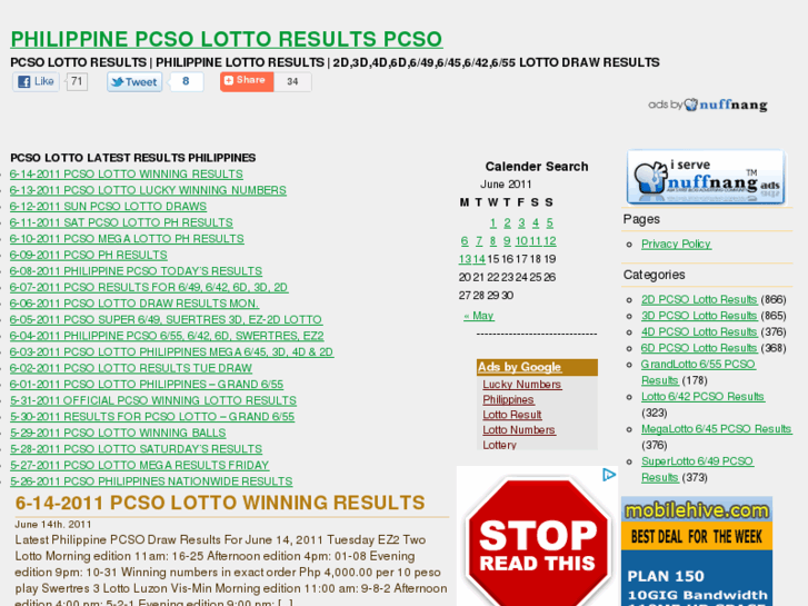 pwedeh lotto results today