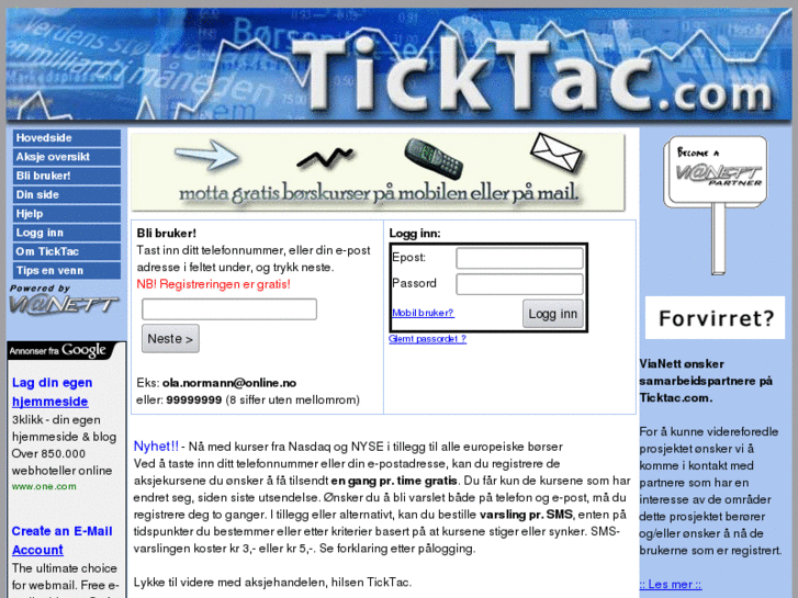 www.ticktac.no