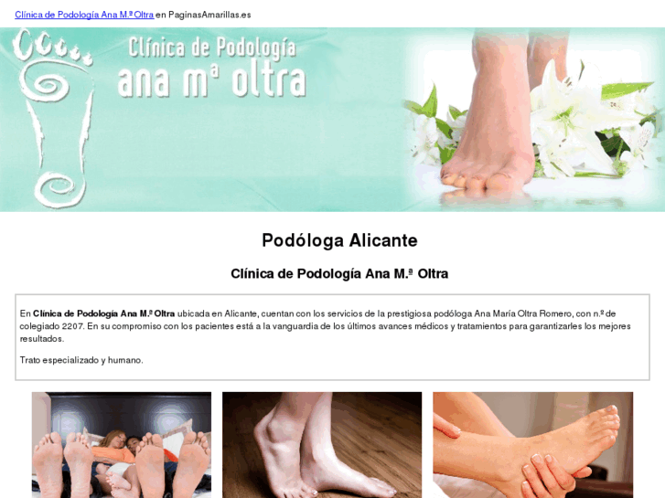 www.clinicadepodologiaanamariaoltra.com