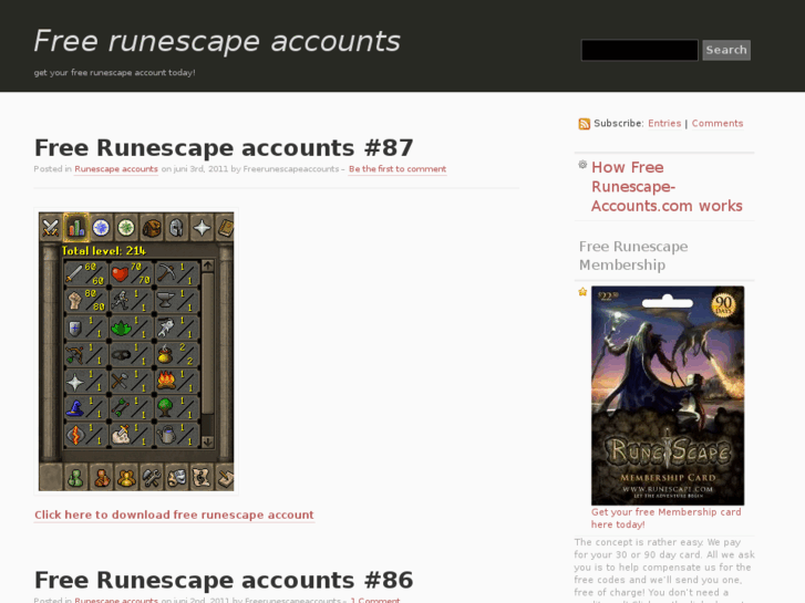 www.freerunescape-accounts.com