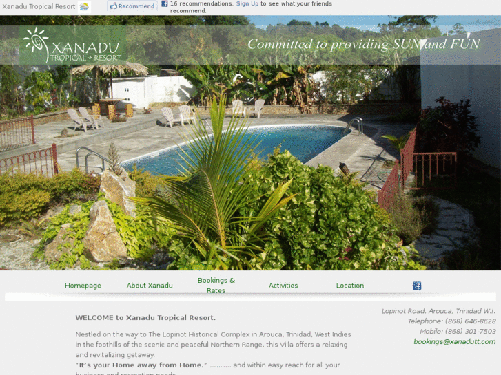 www.xanadutropicalresort.com