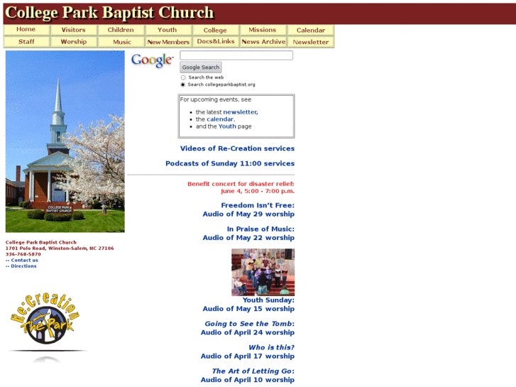 www.collegeparkbaptistchurch.org