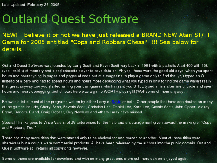 www.outlandquestsoftware.com