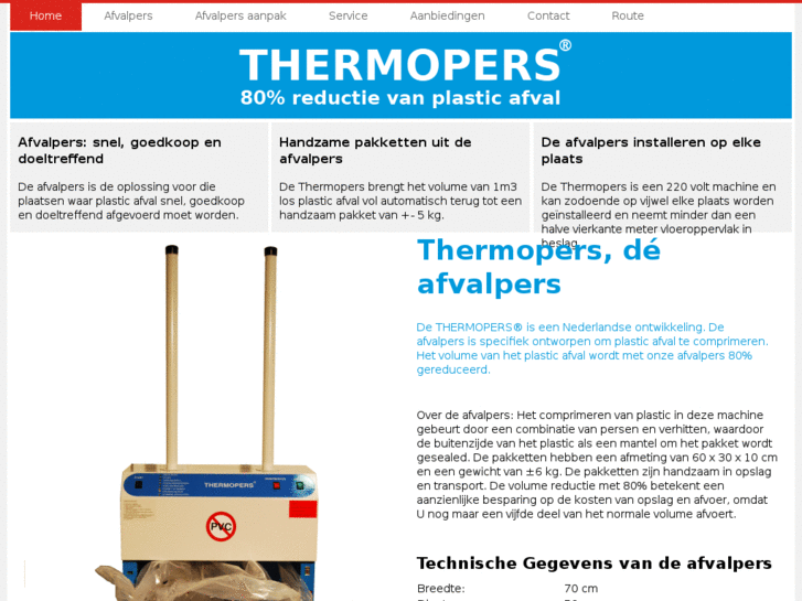 www.thermopers-afvalpers.nl