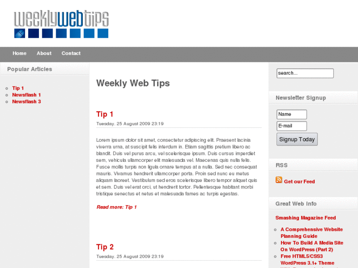 www.weeklywebtip.com