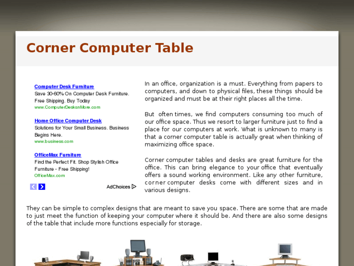 www.cornercomputertable.com
