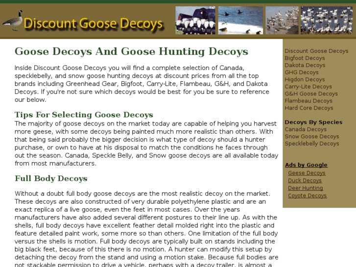 www.discountgoosedecoys.com