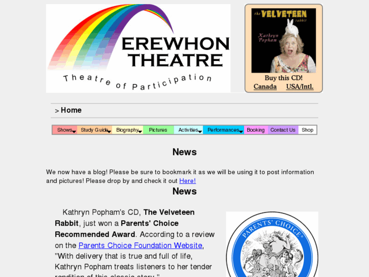 www.erewhontheatre.com