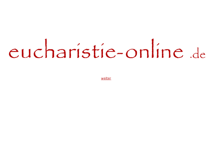 www.eucharistie-online.de