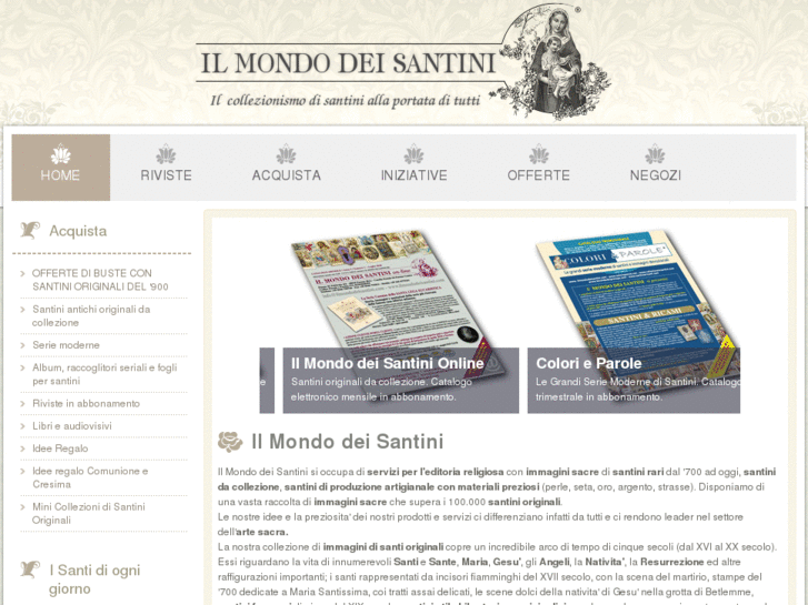 www.ilmondodeisantini.com