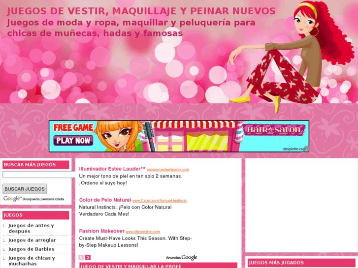 www.juegos-vestir-maquillaje-peinar-nuevos.com