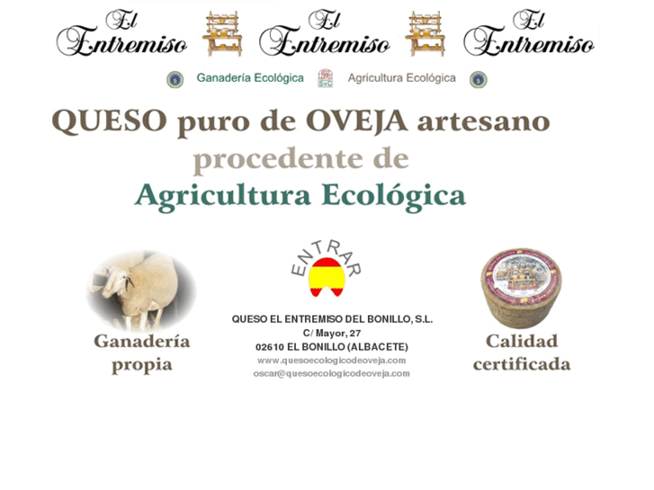 www.quesoecologicodeoveja.com