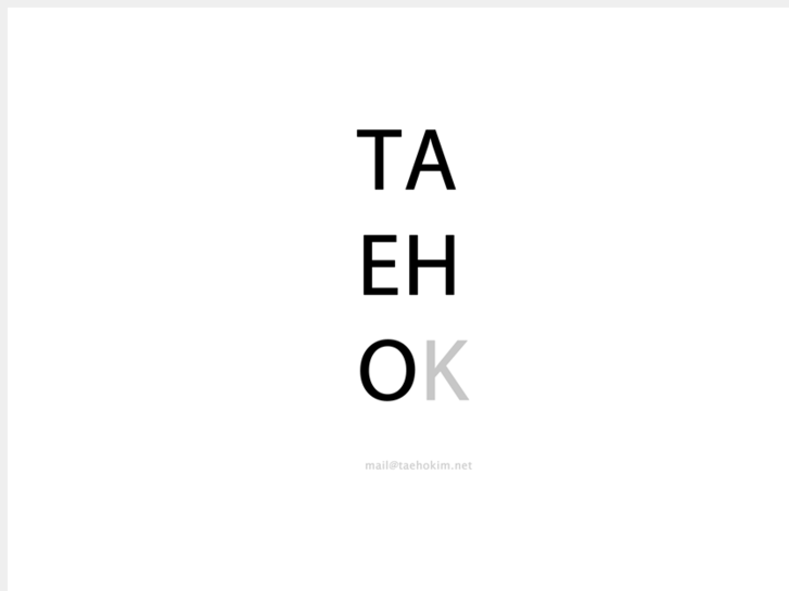 www.taehokim.net