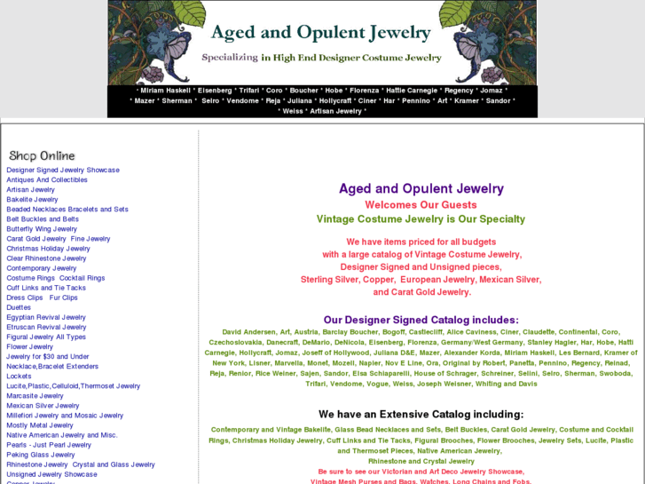 www.agedandopulentjewelry.com