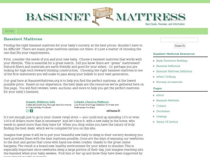 www.bassinetmattress.org