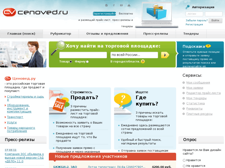 www.cenoved.ru