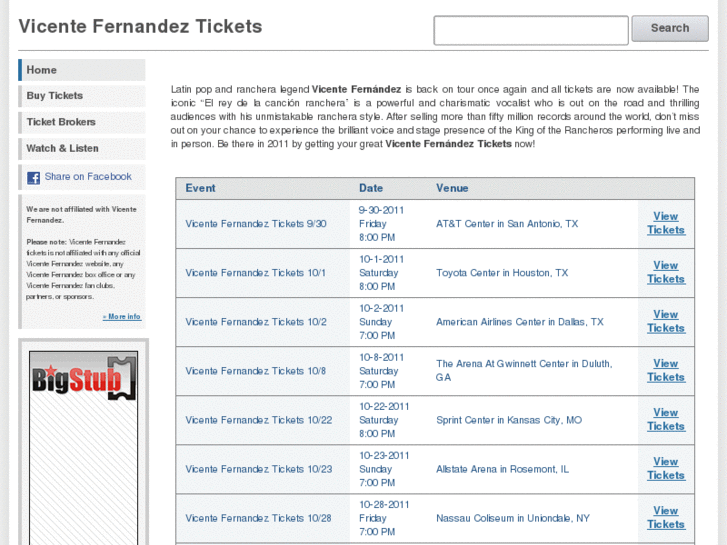 www.fernandeztickets.com