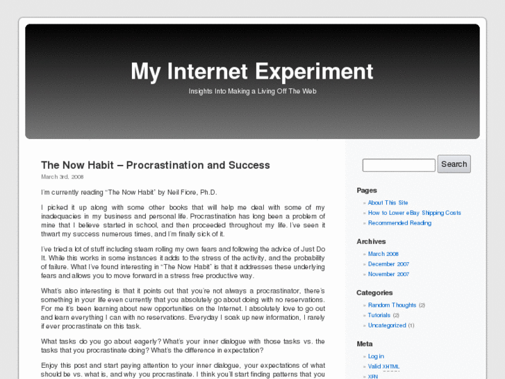 www.myinternetexperiment.com