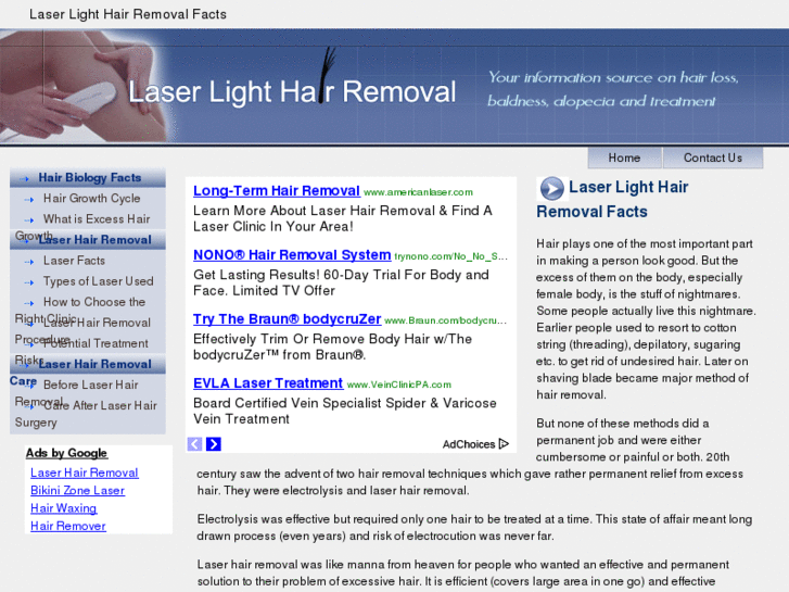 www.laserlighthairremoval.com