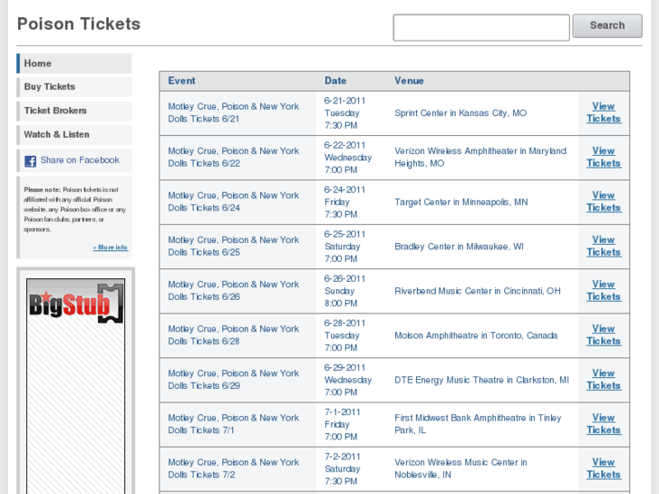 www.poisontickets.biz