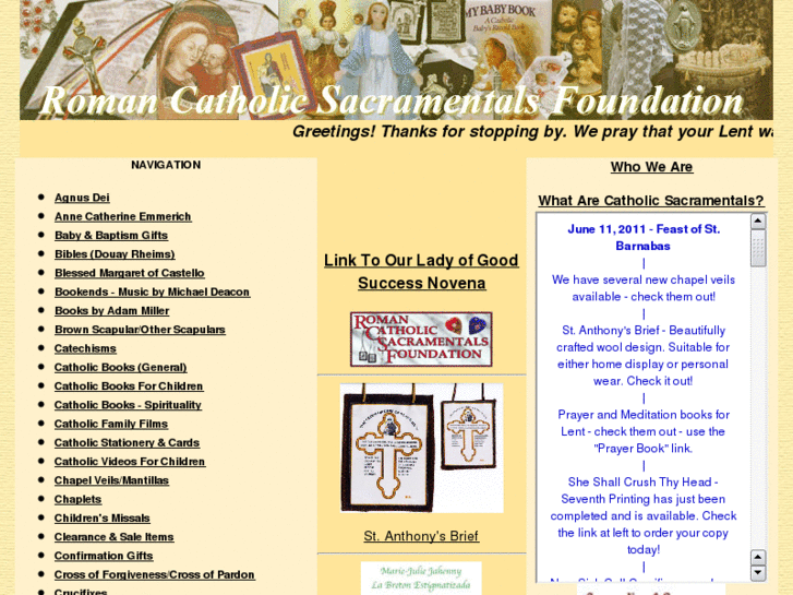 www.sacramentals.com